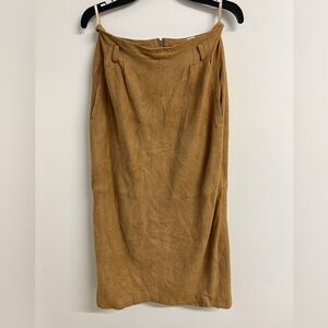 Vintage Genuine Leather Skirt